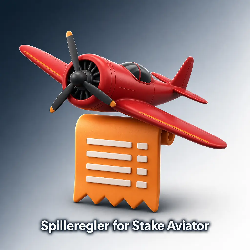 Illustrasjon som viser spillereglene for Stake Aviator med stigende multiplikator og manuell eller automatisk kasjering.