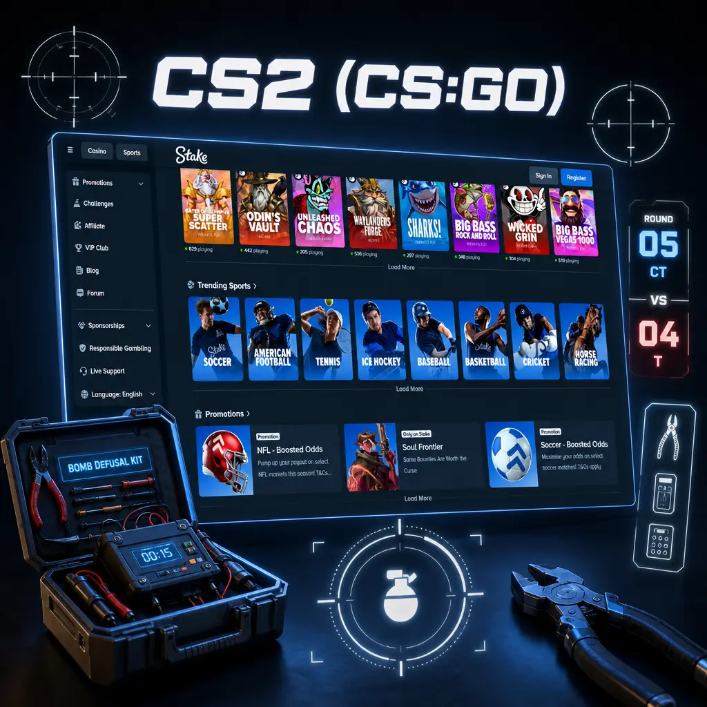 CS2 (CS:GO): taktisk skytespill med odds på kartvinner, rundetotal og håndicap for pre-match og livebetting.