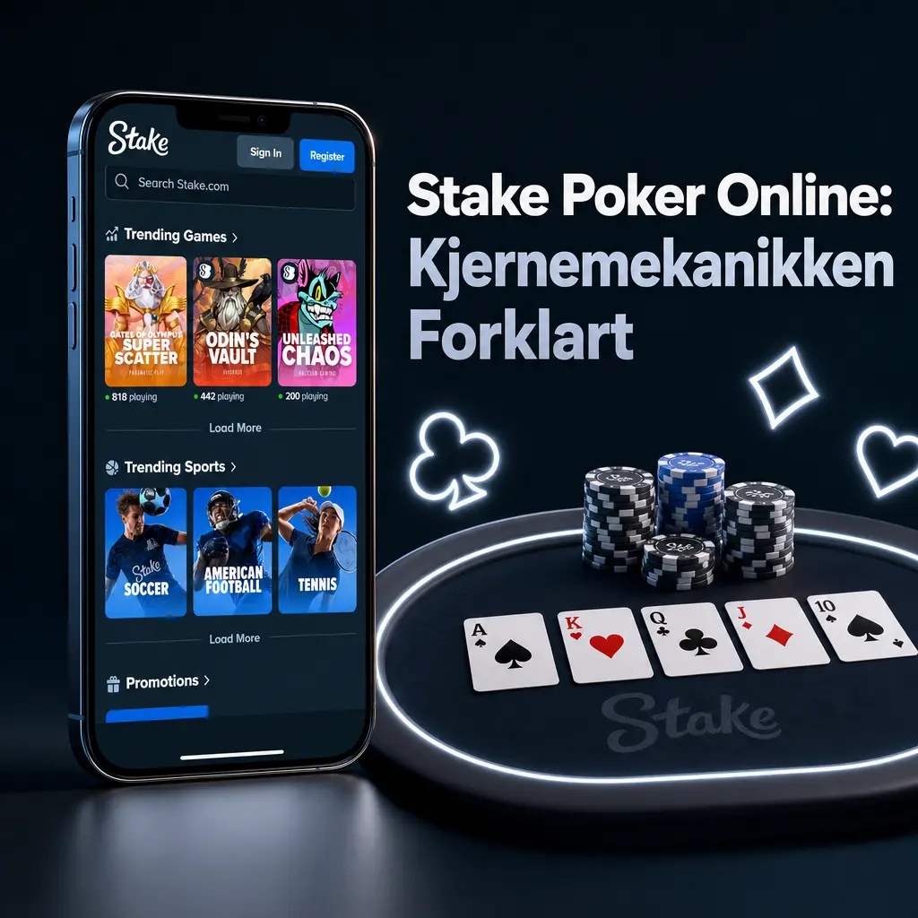Stake poker online: spill Casino Hold'em og livecasino med raske bord, multitabling og synlige odds under hver innsatsrunde